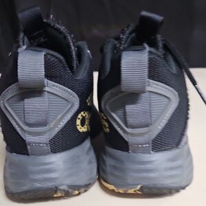 Kids Black and Gray Athletic Shoes